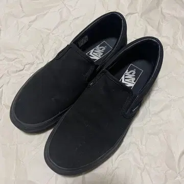VANS 블랙 슬립온 24cm