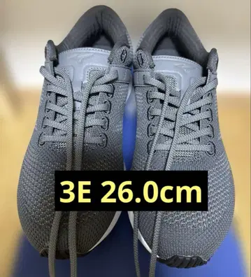 미사용 새상품 미즈노 워킹화 26.0cm EEE 경량 그레이