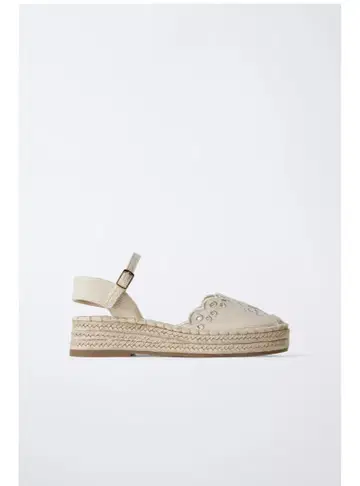 ZARA KIDS 자수 에스파드리유 샌들