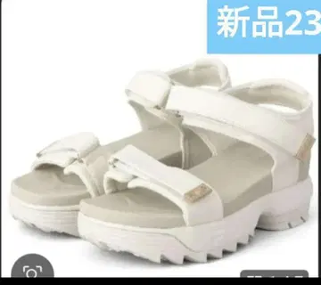 FILA 디스럽터 웨지 샌들 럭스 WHITE