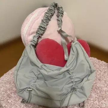 드로우 스트링 숄더백