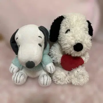 스누피 봉제 인형 2개 세트
