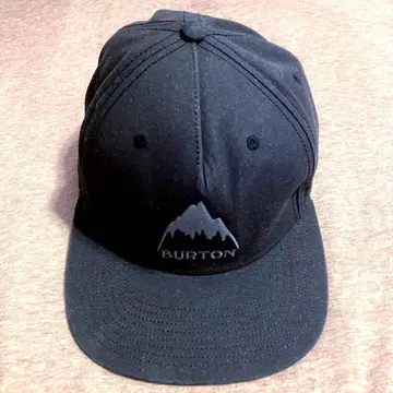 BURTON 버튼 야구 모자 54-57cm 로고 자수 블랙
