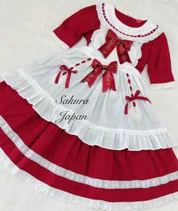 My Sweet Baby 에이프런 원피스