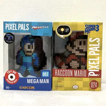 록맨 슈퍼 마리오 PIXEL PALS 피규어 LED 라이트