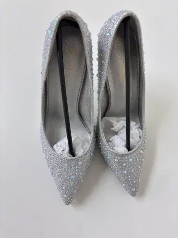 실버 비쥬 스틸레토 하이힐 22cm