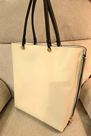로페 에폴 Ybag 토트백 화이트 x 카키 A4 대응