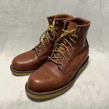 CHIPPEWA 치페와 7홀 워크 부츠 레이스업 브라운 US6.5