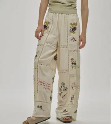 TODAYFUL Embroidery Patchwork Trousers