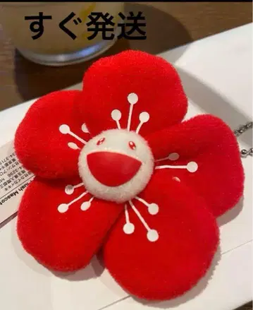 무라카미 다카시 작정 매실 Kaikai Kiki 플라워 키링 빨간색