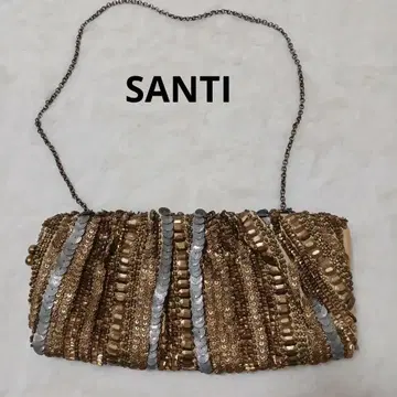 SANTI 비즈 클러치백 숄더백 파티 스팽글