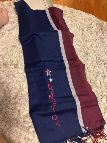 BENETTON 스트라이프 머플러 새상품