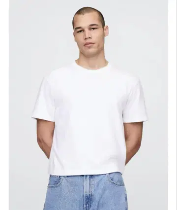 GAP 헤비 웨이트 크롭 티셔츠