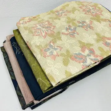 기모노 순수 실크 5벌 묶음 판매 리메이크 재료 S-1461