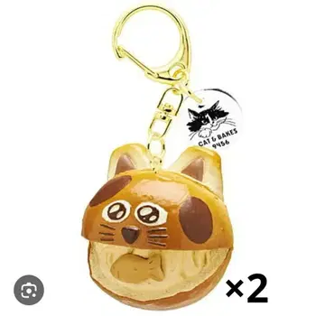 CAT&BAKES9456 도라네코 빵 마스코트 가챠 피엔 피넛