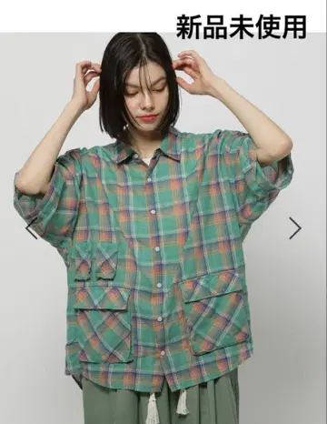 이번 시즌 신상 니코앤드 린넨 혼방 축구 체크 셔츠 L 사이즈