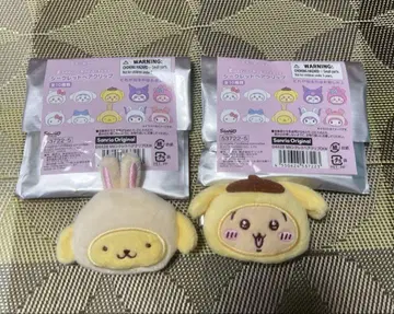 치이카와 (먼작귀) 산리오 시크릿 헤어 클립 토끼 폼폼푸딩