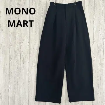 MONO-MART 모노마트 와이드 커브 턱 슬랙스 팬츠 M 블랙