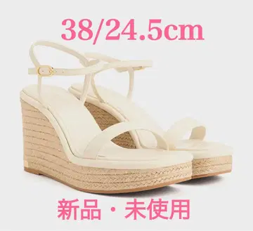 찰스앤키스 에스파드리유 웨지 크림