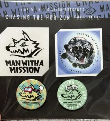 MAN WITH A MISSION 캔뱃지 스티커 세트