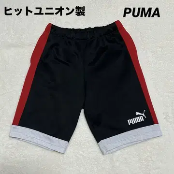 레어 90년대 일본제 PUMA 히트 유니온 반바지 자수 로고 블랙 L