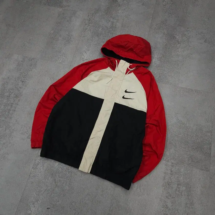 double swoosh nike windbreaker