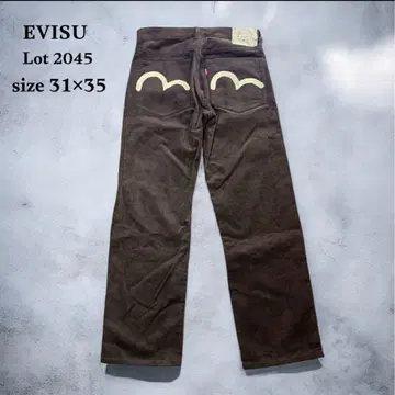 [새상품급] EVISU Lot 2045 코듀로이 팬츠 31 x 35