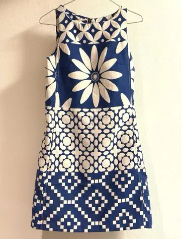 Desigual 슬리브리스 올 패턴 미니 원피스 36