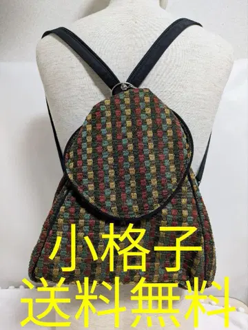 새상품 작은 격자 백팩 컴팩트