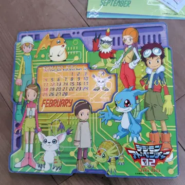 디지몬 02 탁상 달력 퍼즐 포스터