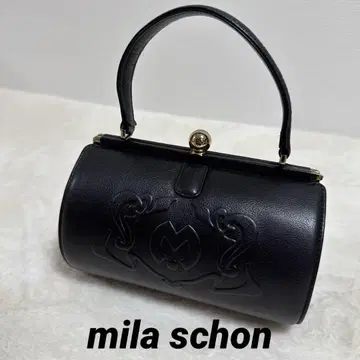 mila schon 밀라 숀 핸드백 가마구치 블랙