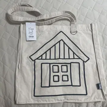 하우스텐보스 한정 미피 집 토트백 화이트