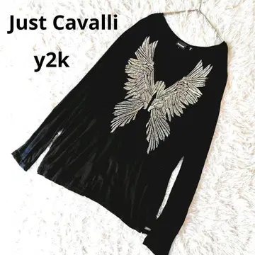 새상품급 Just Cavalli 저스트 카발리 긴팔 티셔츠 L y2k