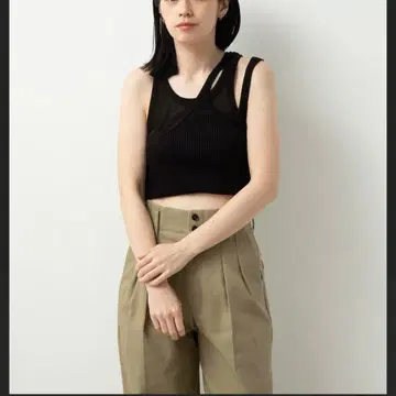 jonnlynx short tank BLACK 존린스