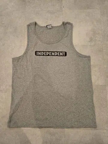INDEPENDENT 탱크탑 그레이