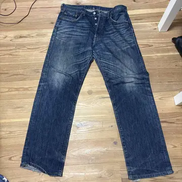 다크 블루 스트레이트 데님 5버튼