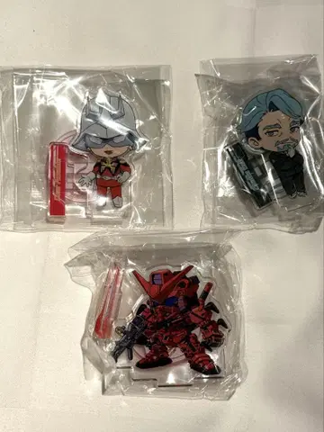 지크액스 가샤폰 아크릴 스탠드 샤아 샤리아 불 3개 세트