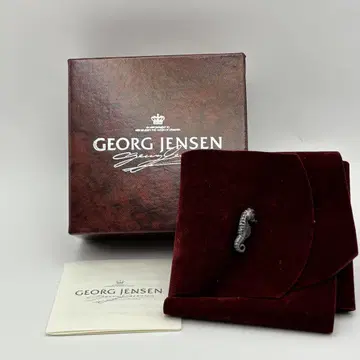 미사용 GEORG JENSEN 실버 925 넥타이핀 씨호스