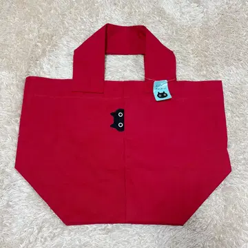 새상품 마타노 아츠코 캔버스 토트백 빨간색