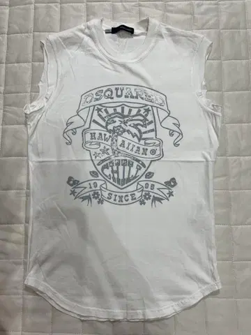 DSQUARED2 화이트 탱크탑 S 사이즈