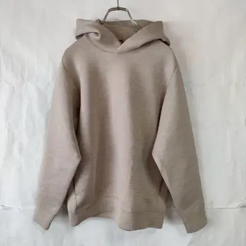 UNIQLO 유니클로 후드티 풀오버 후드 부착 무지 베이지 M
