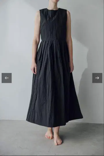 ellawebshop MIZUGIWA pleats dress (black