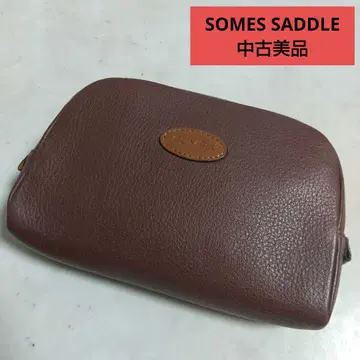 SOMES SADDLE 소메스사돌 레어 가죽 파우치 새상품급 중고