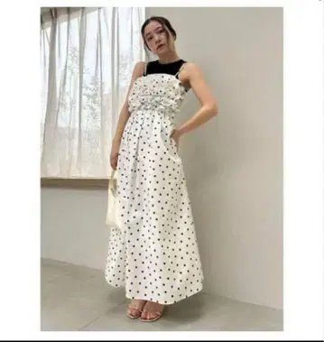 snidel 탱크 세트 프릴 캐미 원피스