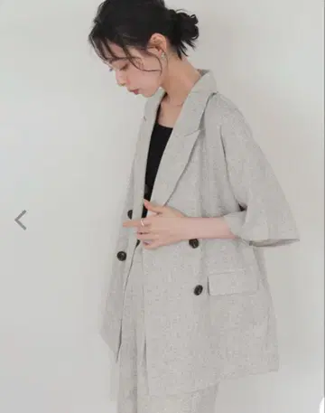 lian 썸머 트위드 하프 자켓 아이보리