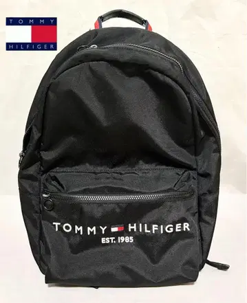 TOMMYHILFIGER 타미힐피거 백팩 로고 블랙 A4