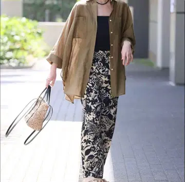 JOURNAL STANDARD relume 보태니컬 프린트 팬츠 b