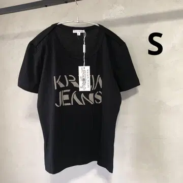 미사용 새상품 택 포함 KRIZIA JEANS T셔츠 이탈리아제 블랙 S