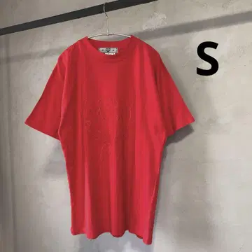 초레어 80~90년대 MCM 티셔츠 서독 제조 레드 자수 로고 S