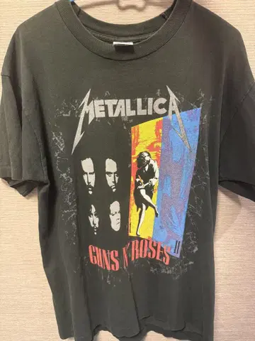 GUNS N' ROSES 메탈리카 1992 투어 vintage 티셔츠